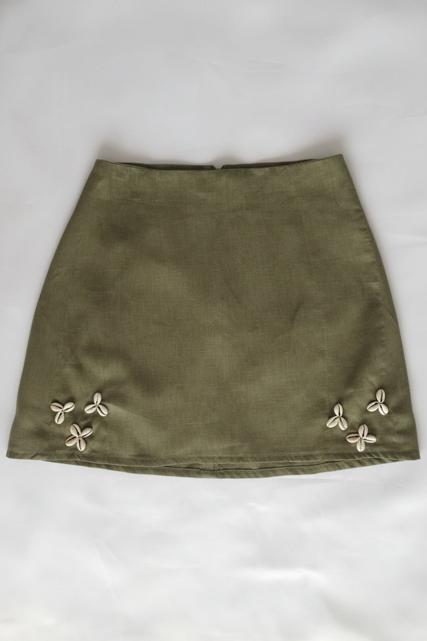 ZURÏ A-line Mini Skirt